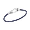 Βραχιόλι Senza Men's Steel Blue Leather Strap - SSD5673SBL