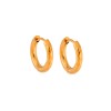 Σκουλαρίκια Γυναικεία SENZA, κρίκοι από επιχρυσωμένο Ατσάλι - SSD5695GD