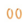 Σκουλαρίκια Γυναικεία SENZA, κρίκοι από επιχρυσωμένο Ατσάλι - SSD5700GD