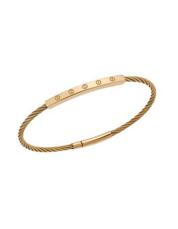 Βραχιόλι Senza Men's Gold Plated Stainless Steel Bracelet - SSD5751GD