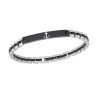 Βραχιόλι Senza Men's Stainless Steel Black Anchor - SSD5946SBK