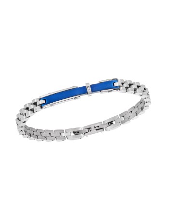 Βραχιόλι Senza Men's Blue Stainless Steel - SSD5947SBL