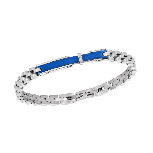 Βραχιόλι Senza Men's Blue Stainless Steel - SSD5947SBL