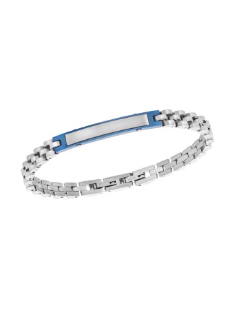 Βραχιόλι Senza Men's Blue Stainless Steel - SSD5949SBL