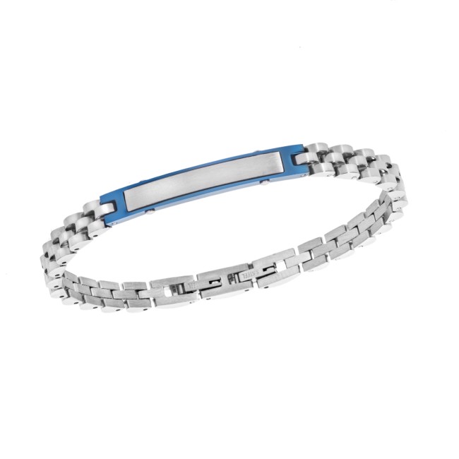 Βραχιόλι Senza Men's Blue Stainless Steel - SSD5949SBL