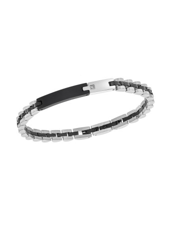 Βραχιόλι Senza Men's Black Stainless Steel - SSD5950SBK