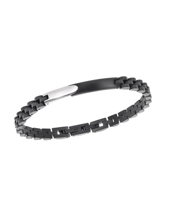 Βραχιόλι Senza Men's Black Stainless Steel - SSD5954BK