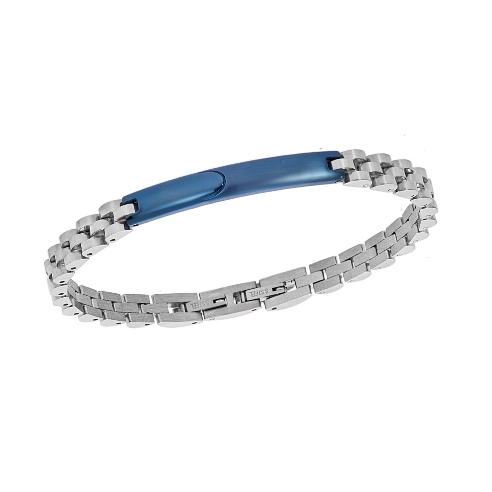 Βραχιόλι Senza Men's Blue Stainless Steel - SSD5954SBL