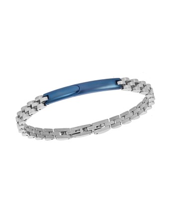 Βραχιόλι Senza Men's Blue Stainless Steel - SSD5954SBL