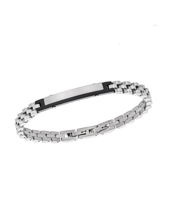 Βραχιόλι Senza Men's Black Stainless Steel - SSD5955SBK