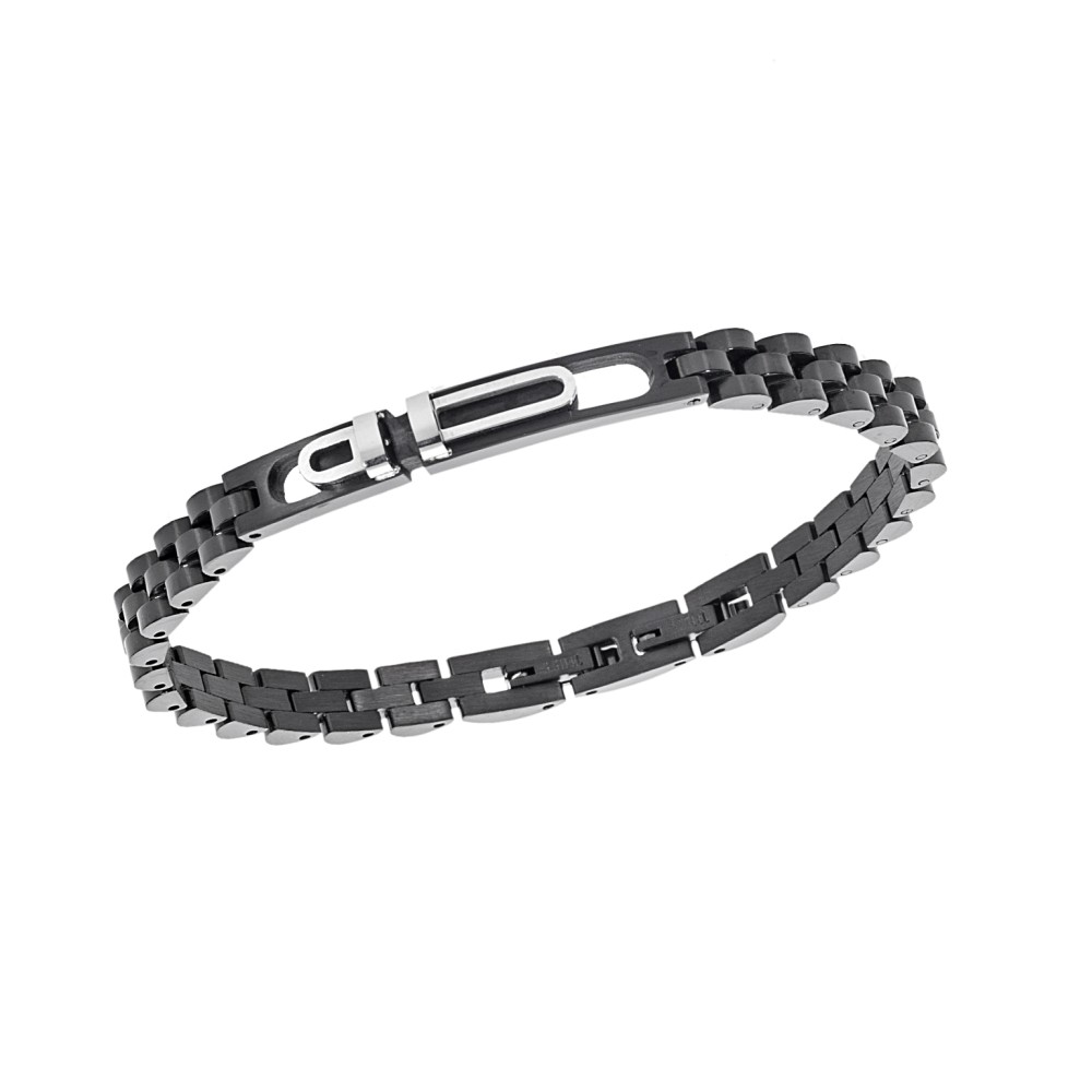 Βραχιόλι Senza Men's Black Stainless Steel - SSD5956BK