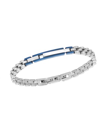 Βραχιόλι Senza Men's Blue Stainless Steel - SSD5958SBL