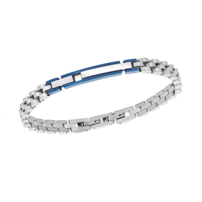 Βραχιόλι Senza Men's Blue Stainless Steel - SSD5958SBL