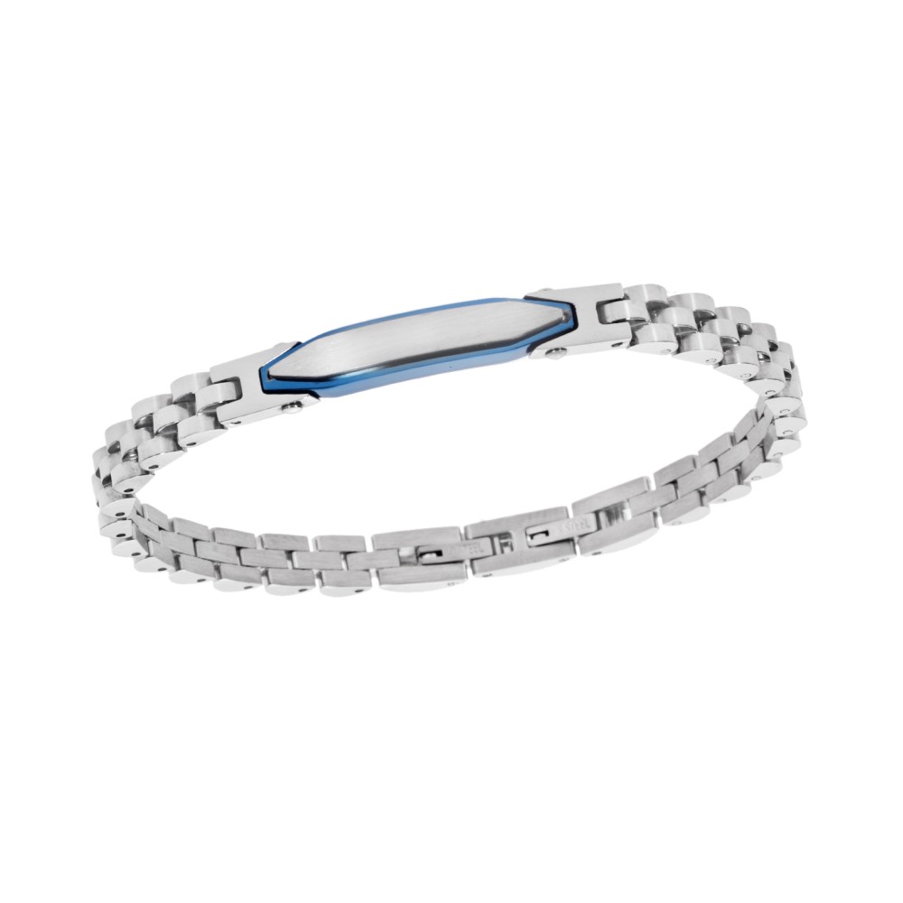 Βραχιόλι Senza Men's Blue Stainless Steel - SSD5959SBL