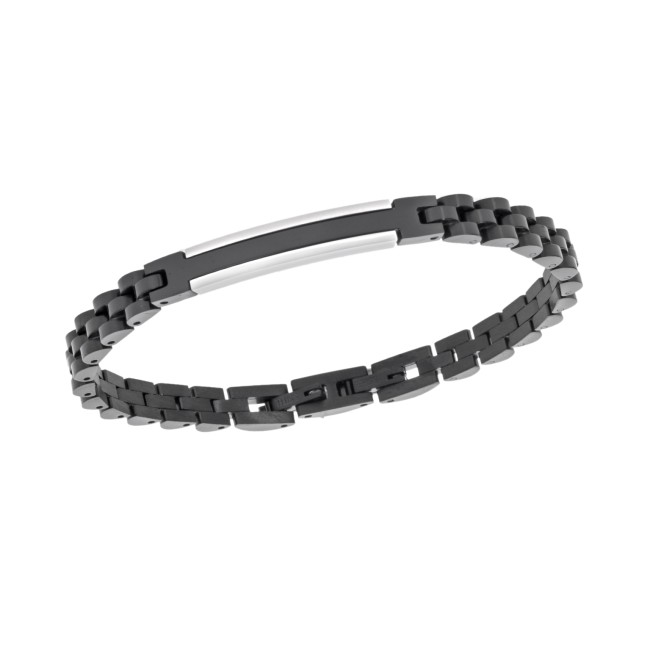 Βραχιόλι Senza Men's Black Stainless Steel - SSD5961BK