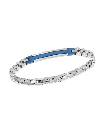 Βραχιόλι Senza Men's Blue Stainless Steel - SSD5961SBL