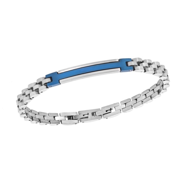 Βραχιόλι Senza Men's Blue Stainless Steel - SSD5961SBL