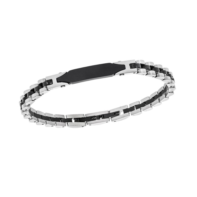 Βραχιόλι Senza Men's Black Stainless Steel - SSD5962SBK