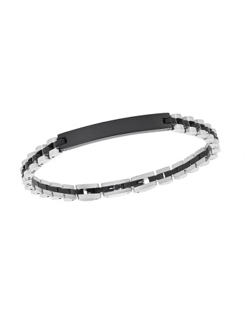 Βραχιόλι Senza Men's Black Stainless Steel - SSD5963SBK