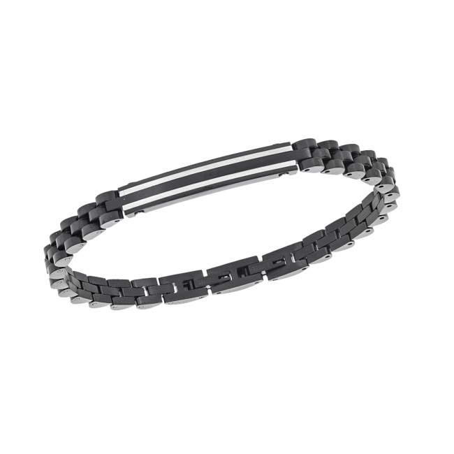 Βραχιόλι Senza Men's Black Stainless Steel - SSD5964BK