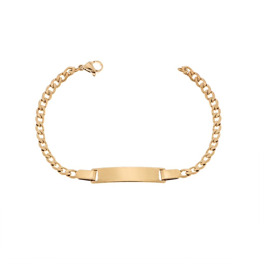 Βραχιόλι Senza Stainless Steel Gold Plated , ταυτότητα - SSD5984GD