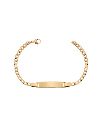 Βραχιόλι Senza Stainless Steel Gold Plated , ταυτότητα - SSD5984GD