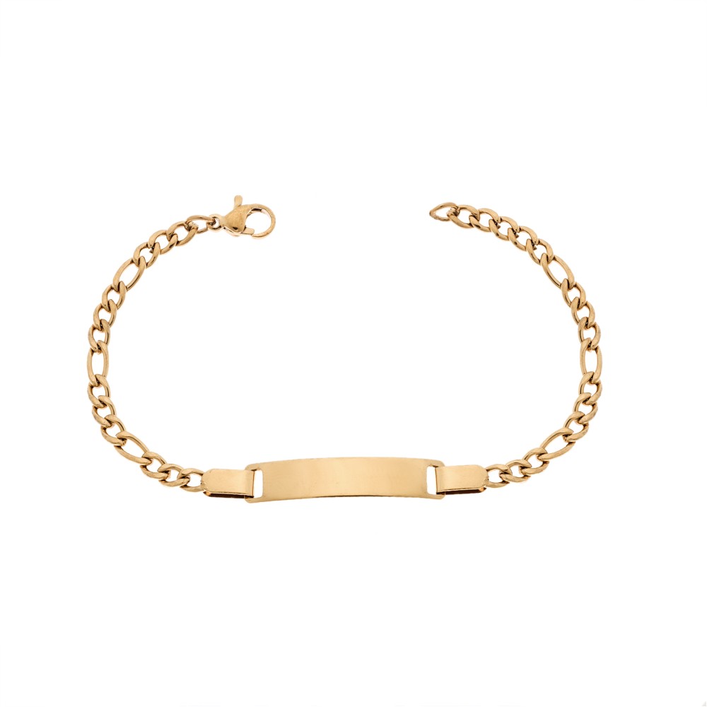 Βραχιόλι Senza Stainless Steel Gold Plated , ταυτότητα - SSD5987GD