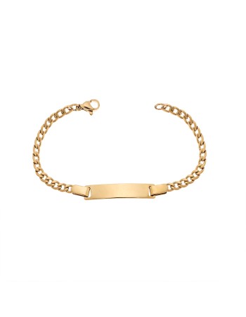 Βραχιόλι Senza Stainless Steel Gold Plated , ταυτότητα - SSD5989GD