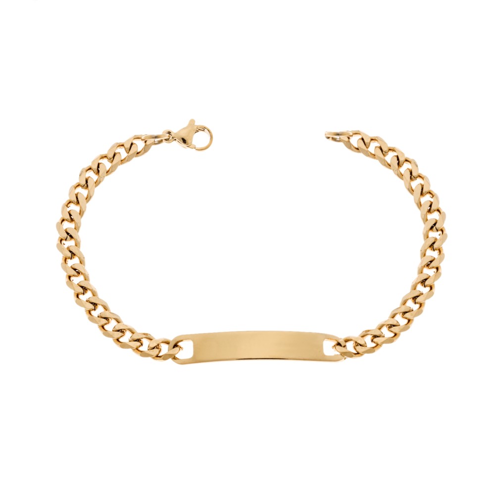 Βραχιόλι Senza Stainless Steel Gold Plated , ταυτότητα - SSD5991GD