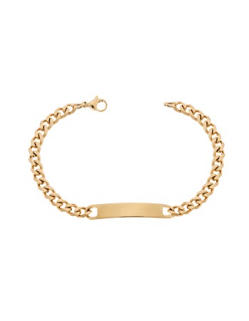 Βραχιόλι Senza Stainless Steel Gold Plated , ταυτότητα - SSD5991GD