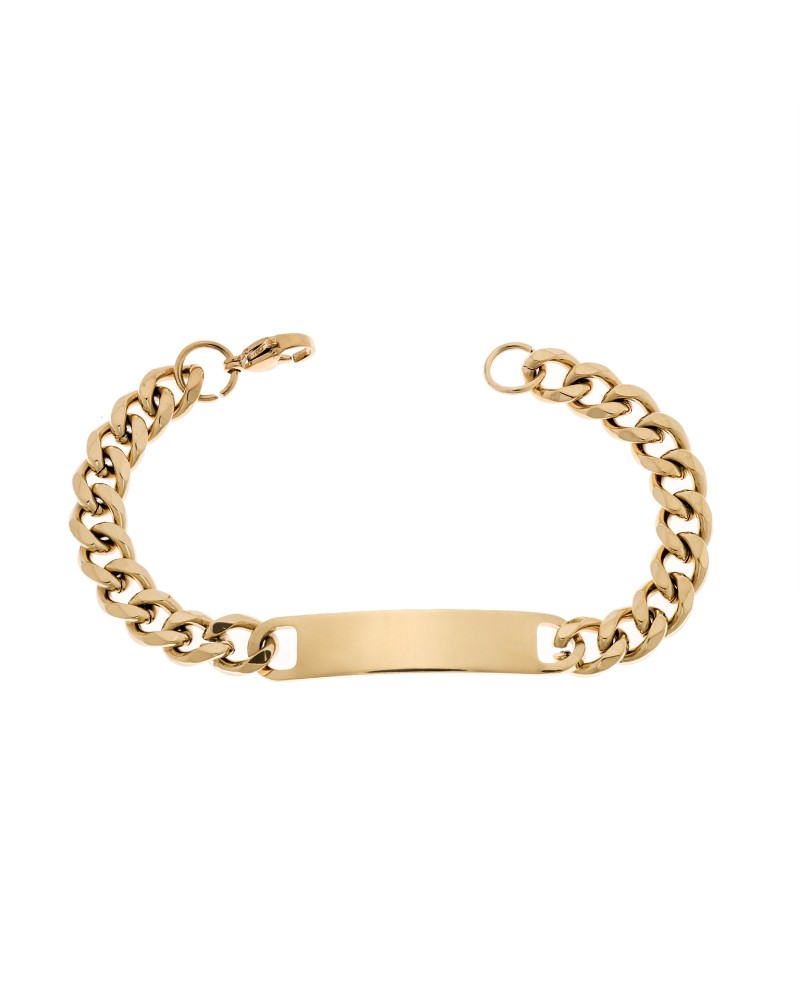 Βραχιόλι Senza Stainless Steel Gold Plated , ταυτότητα - SSD5993GD