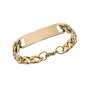 Βραχιόλι Senza Stainless Steel Gold Plated , ταυτότητα - SSD5995GD