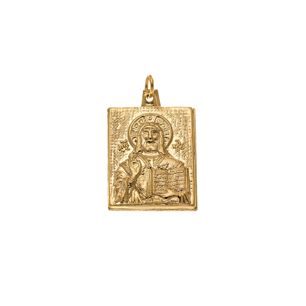 Μοτίφ SENZA κίτρινο επιχρυσωμένο ασήμι 925, τετράγωνη απεικόνιση - SSE0091MF