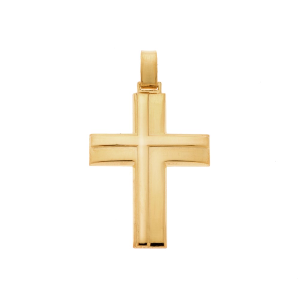 Μενταγιόν Senza ασήμι 925, σταυρός - SSE0102GD