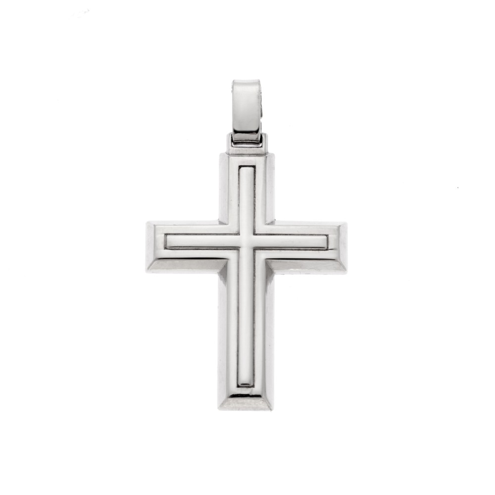 Μενταγιόν Senza ασήμι 925, σταυρός - SSE0103SR