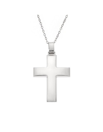 Μενταγιόν Senza ασήμι 925, σταυρός - SSE0107SR