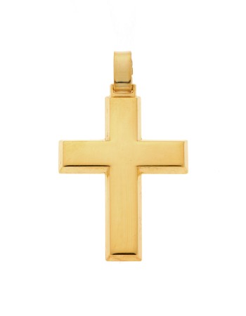 Μενταγιόν Senza επιχρυσωμένο ασήμι 925, σταυρός - SSE0108GD