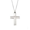 Μενταγιόν Senza επιπλατινωμένο ασήμι 925, σταυρός - SSE0121SR