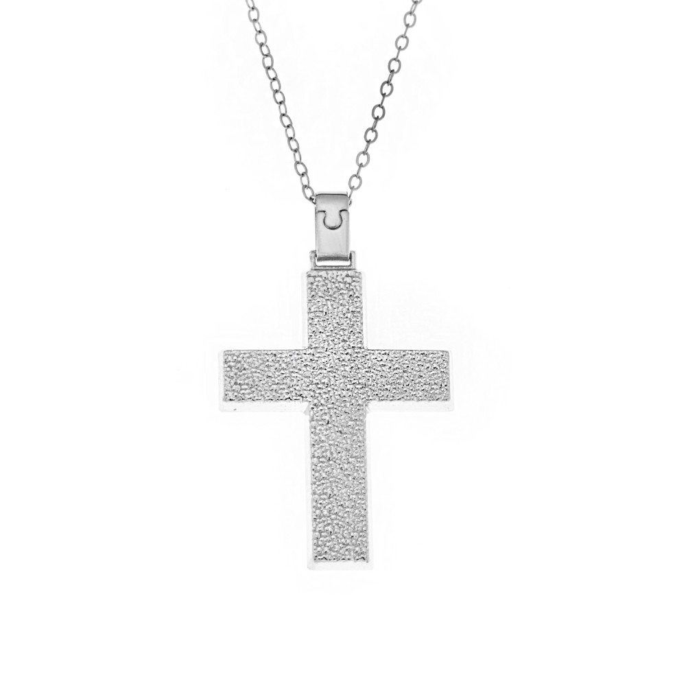 Μενταγιόν Senza ασήμι 925, σταυρός - SSE0123SR