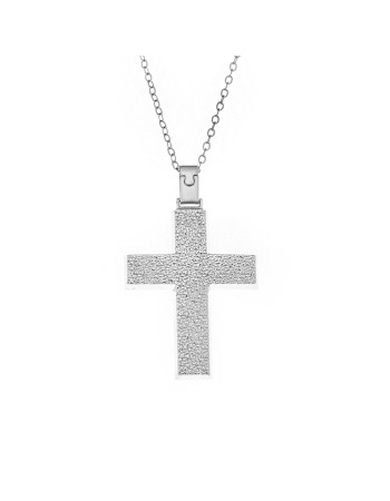 Μενταγιόν Senza ασήμι 925, σταυρός - SSE0123SR