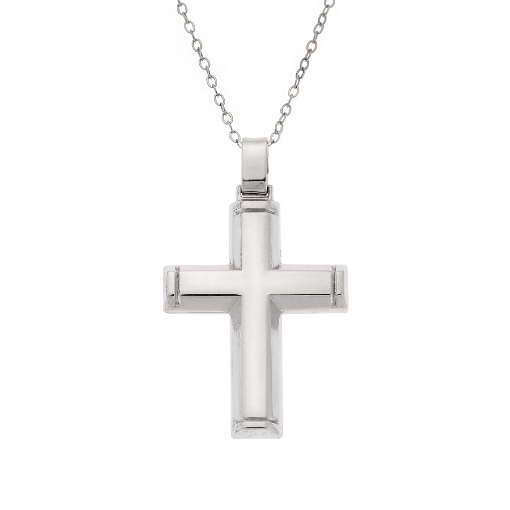 Μενταγιόν Senza ασήμι 925, σταυρός - SSE0134SR