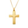Μενταγιόν Senza επιχρυσωμένο ασήμι 925, σταυρός - SSE0145GD