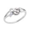 Δαχτυλίδι SΕΝΖΑ ασήμι 925 με λευκά ζιργκόν - SSR1648