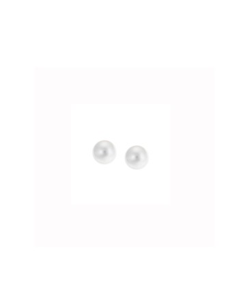 Σκουλαρίκια SΕΝΖΑ ασήμι 925 με μαργαριτάρι 4,5mm - SSR1774