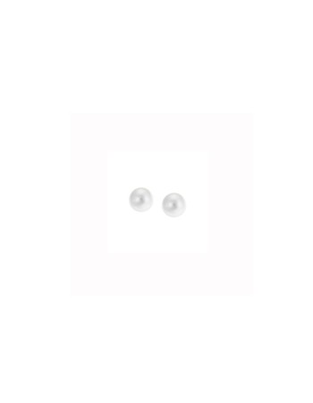 Σκουλαρίκια SΕΝΖΑ ασήμι 925 με μαργαριτάρι 4,5mm - SSR1774