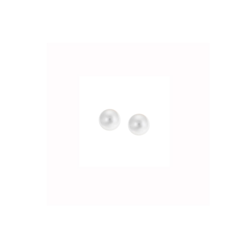 Σκουλαρίκια SΕΝΖΑ ασήμι 925 με μαργαριτάρι 3,5mm - SSR1775