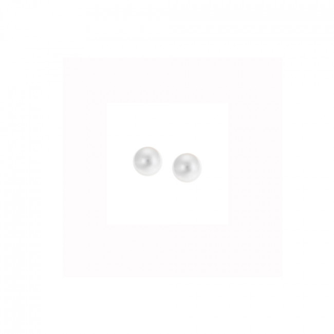 Σκουλαρίκια SΕΝΖΑ ασήμι 925 με μαργαριτάρι 3,5mm - SSR1775
