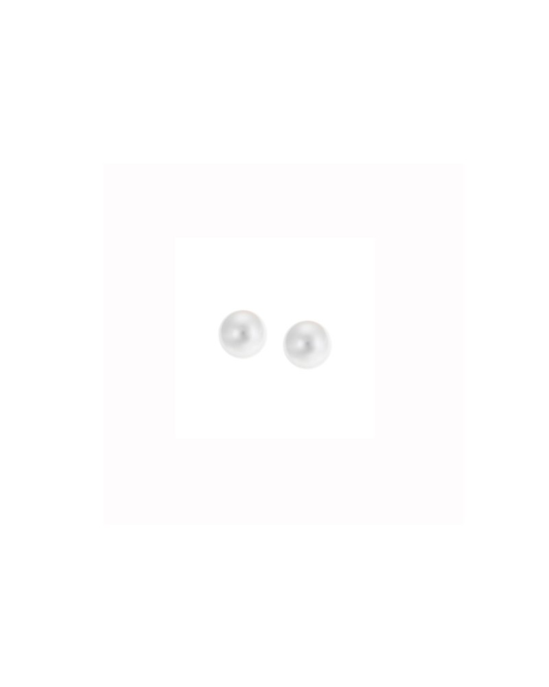 Σκουλαρίκια SΕΝΖΑ ασήμι 925 με μαργαριτάρι 3,5mm - SSR1775