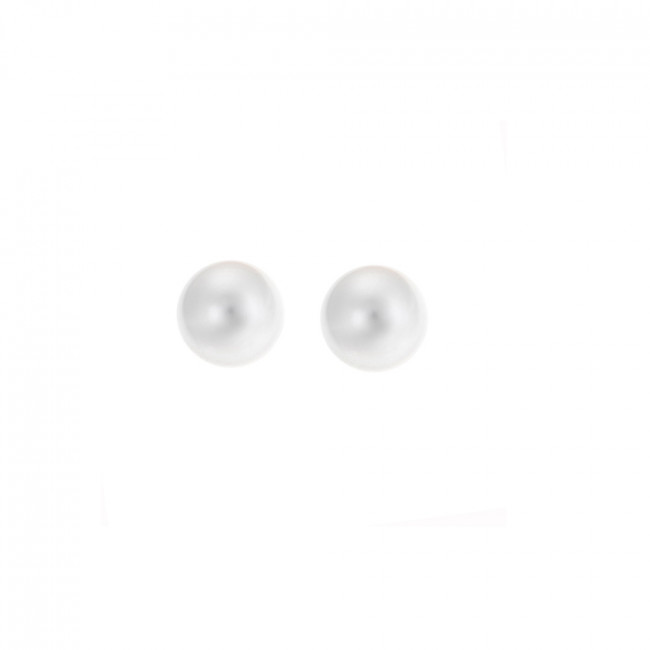 Σκουλαρίκια SΕΝΖΑ ασήμι 925 με μαργαριτάρι 6mm - SSR1777