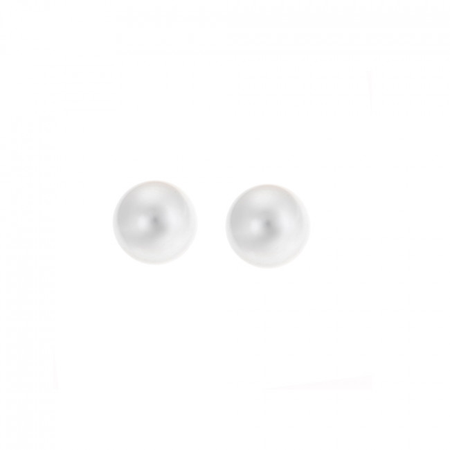 Σκουλαρίκια SΕΝΖΑ ασήμι 925 με μαργαριτάρι 6,5mm - SSR1778